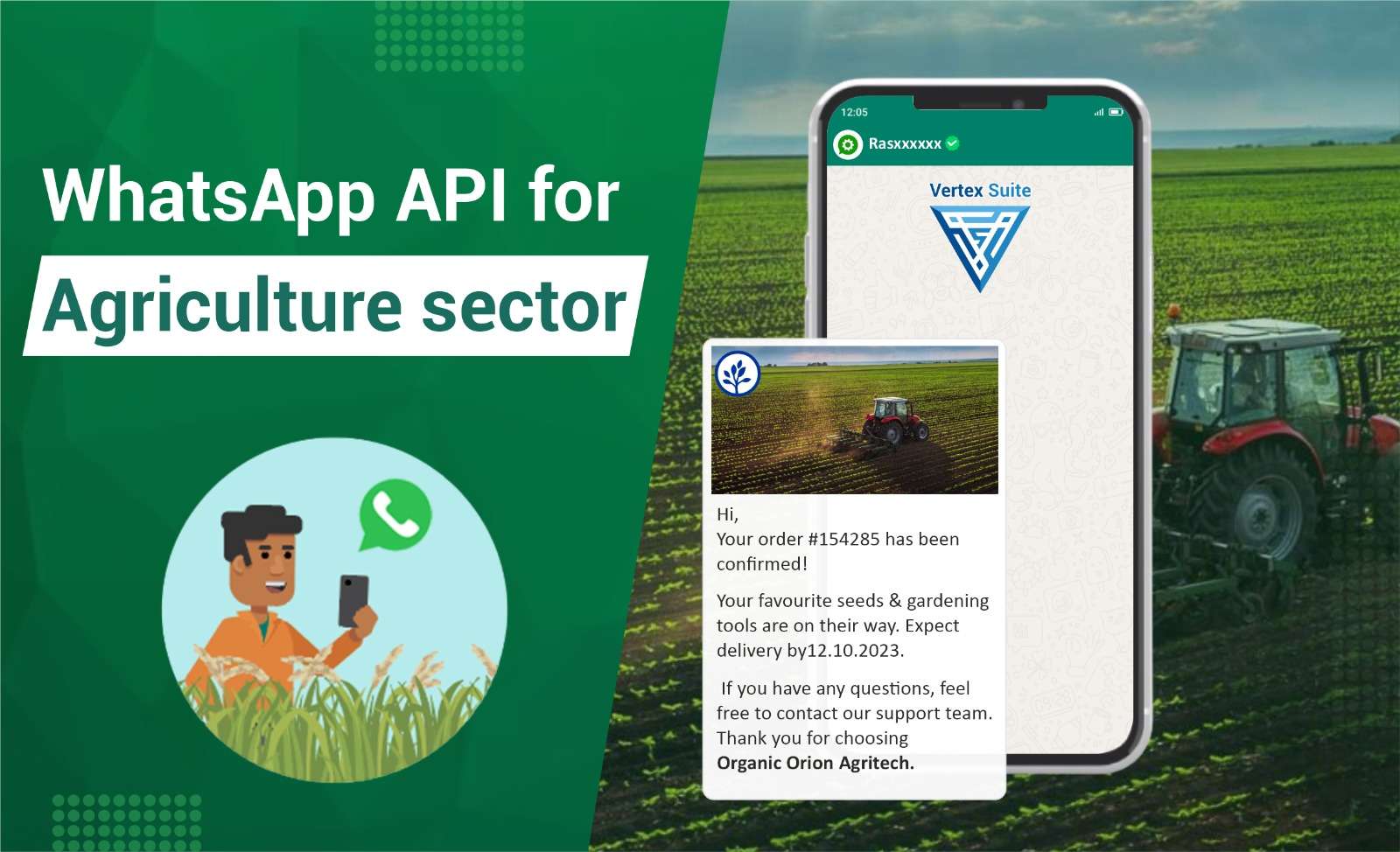 WhatsApp API for Agriculture sector