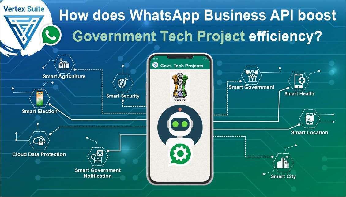 How does WhatsApp Business API boost  Government Tech Project efficiency?