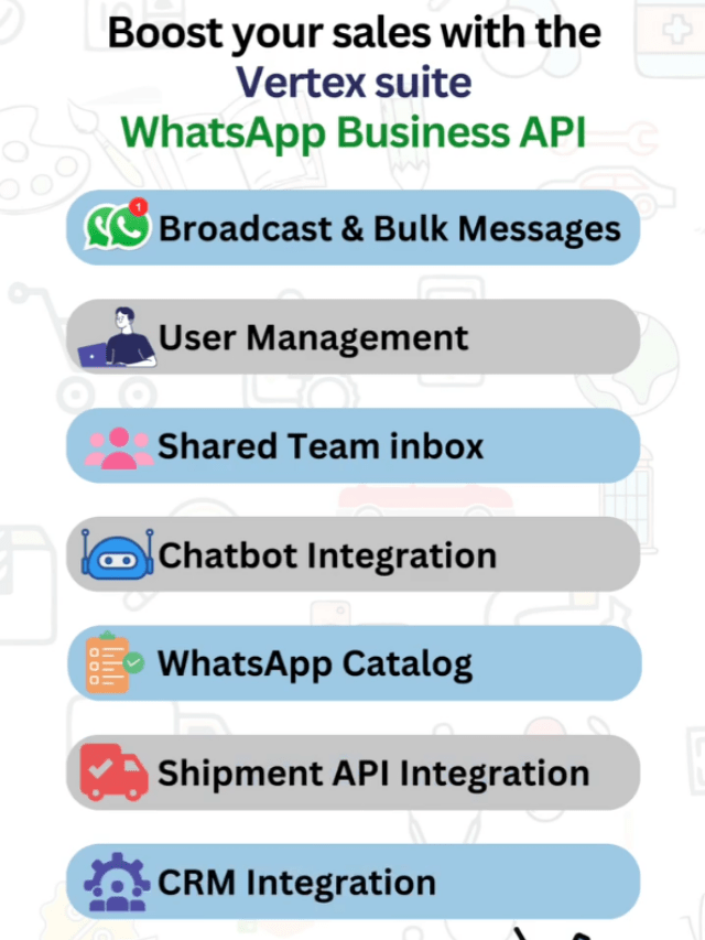 Boost your sales with the vertex Suite WhatsApp Business API