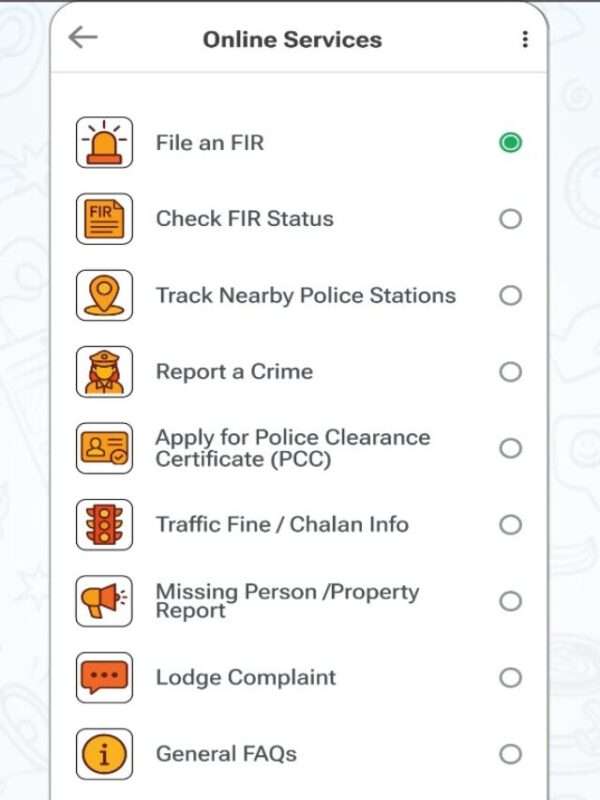 FIR Registration Now Just a Message Away